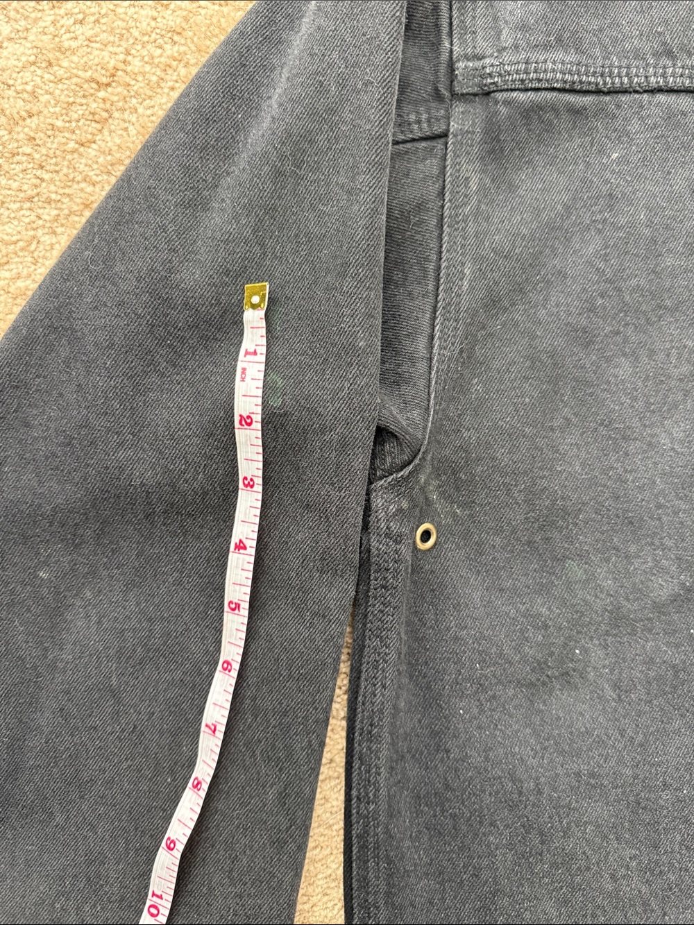 Vintage AMI Men's Black Cotton Field Jacket // M // Y2K - Picture 10 of 15